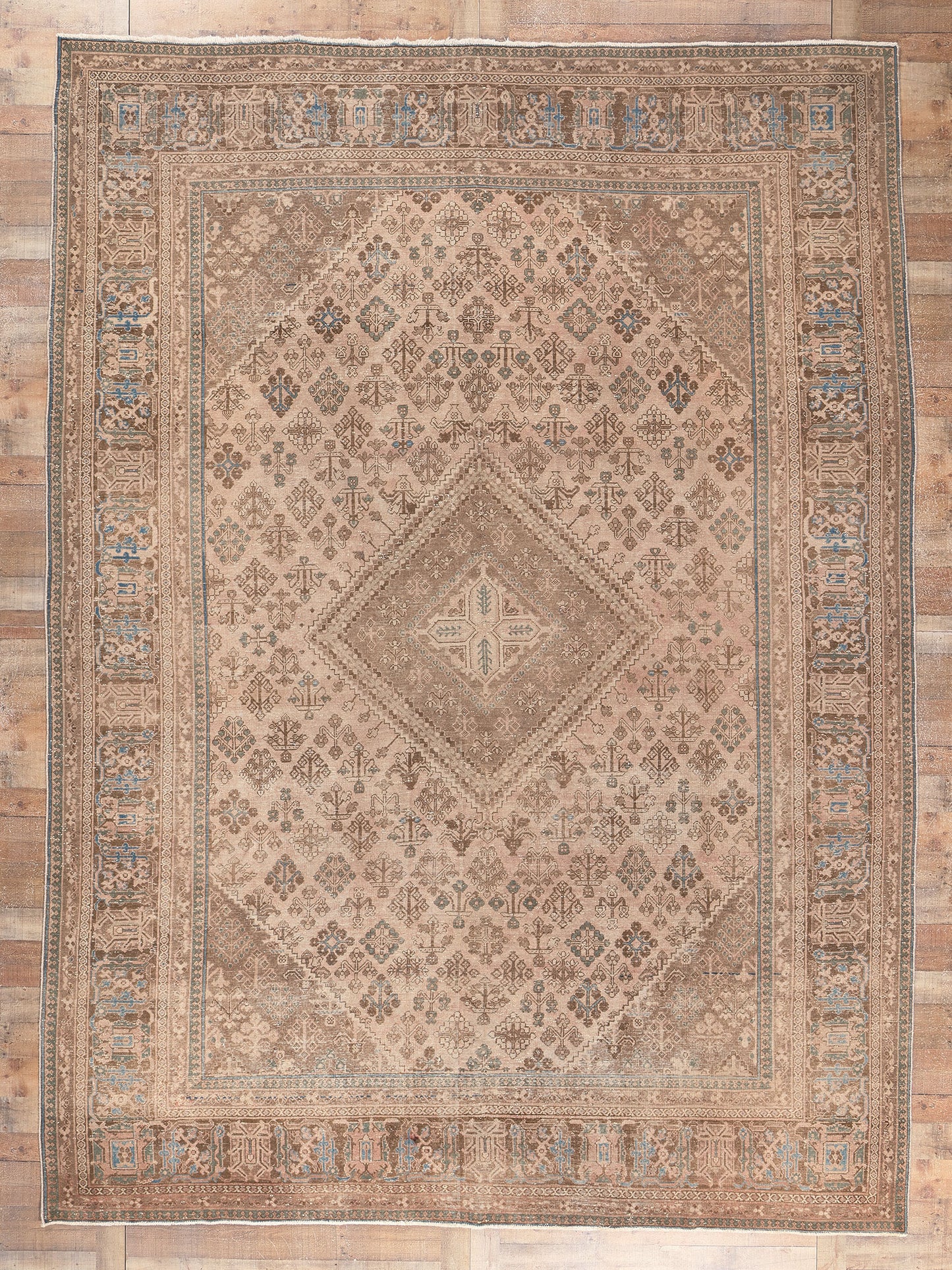 10 x 14 Antique Persian Joshegan Rug 78597