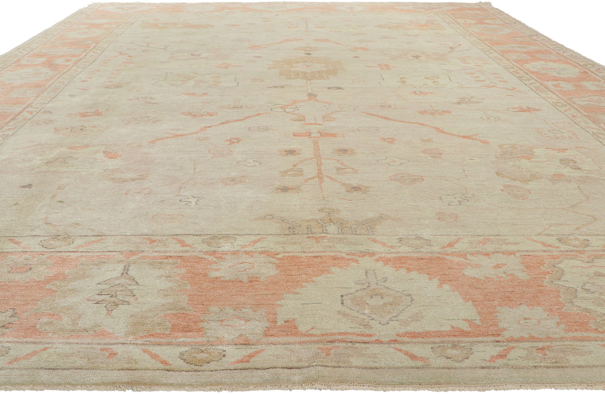 10 x 14 Vintage-Inspired Oushak Rug 30108