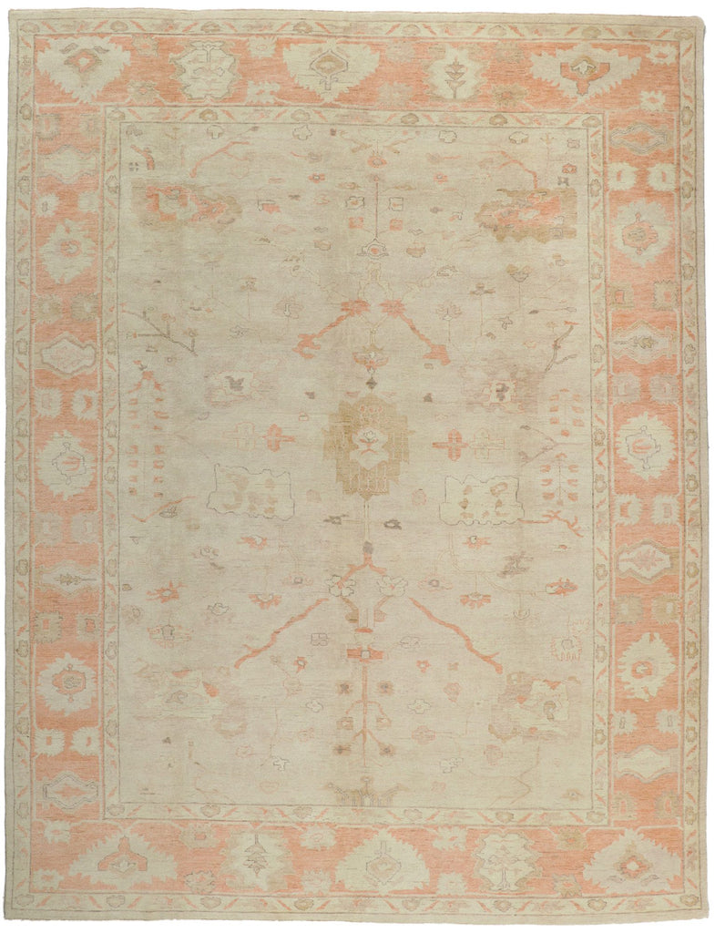 10 x 14 Vintage-Inspired Oushak Rug 30108