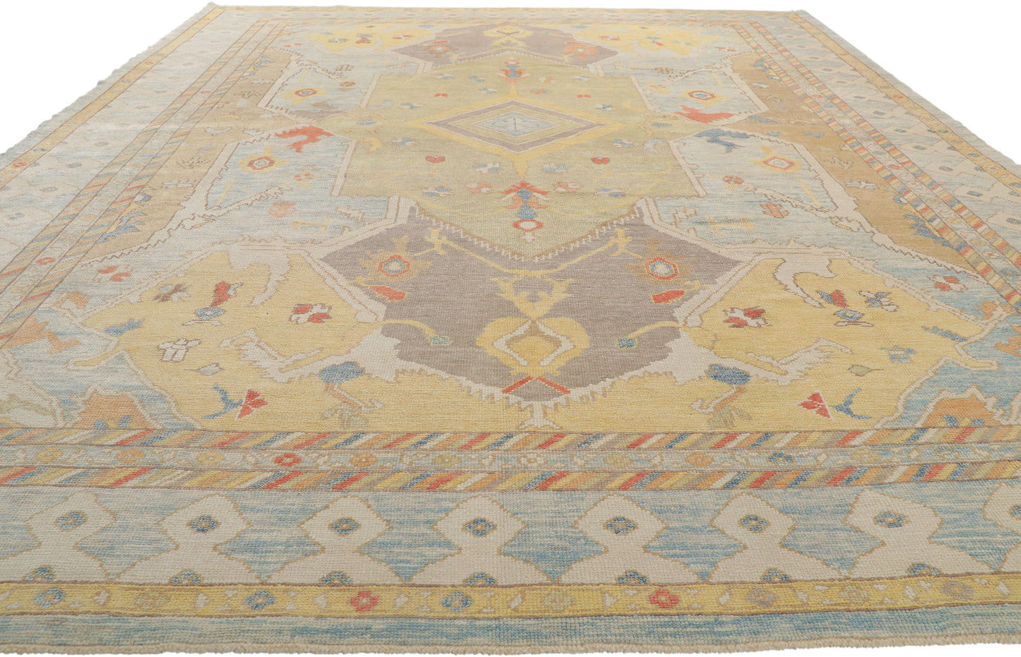 10 x 15 Colorful Turkish Oushak Rug 53782