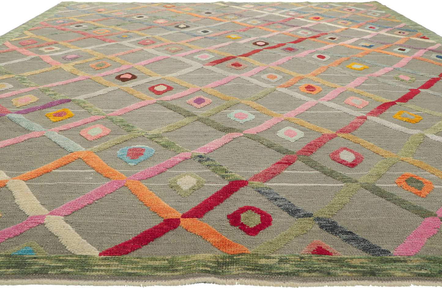 11 x 13 Colorful High-Low Rug 53785