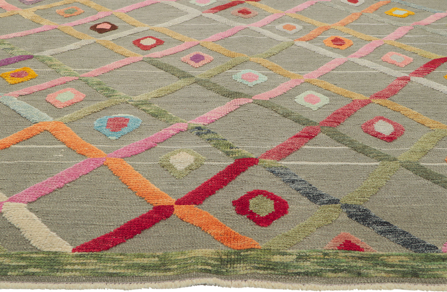 11 x 13 Colorful High-Low Rug 53785