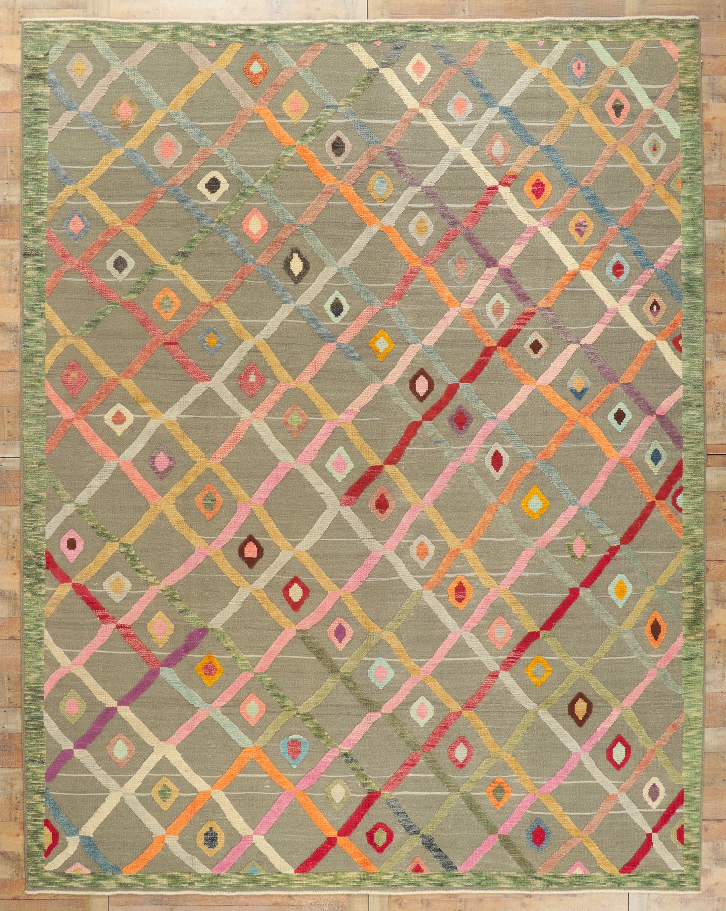 11 x 13 Colorful High-Low Rug 53785