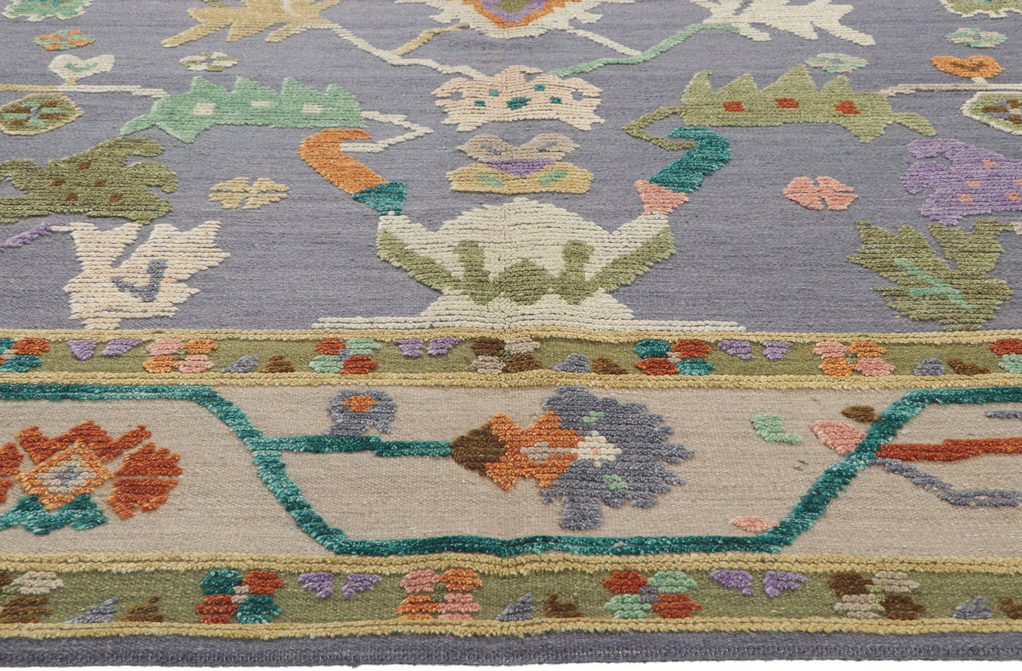 11 x 13 Modern Oushak High-Low Rug 30390