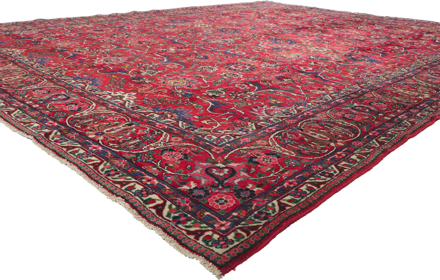11 x 14 Antique Persian Bakhtiari Rug 61109