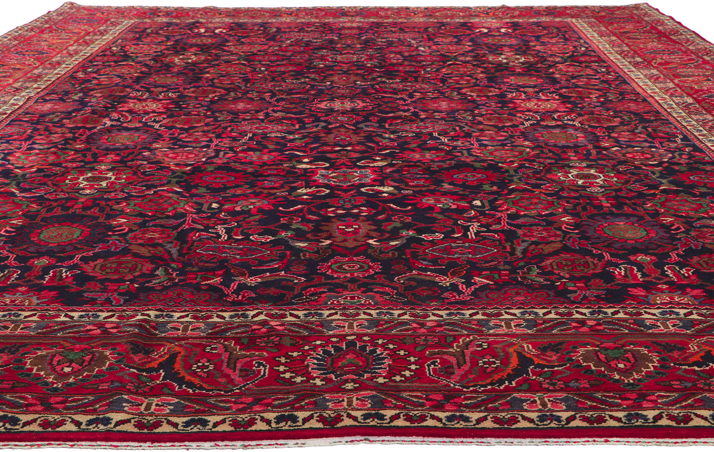 11 x 14 Vintage Persian Malayer Rug 61107