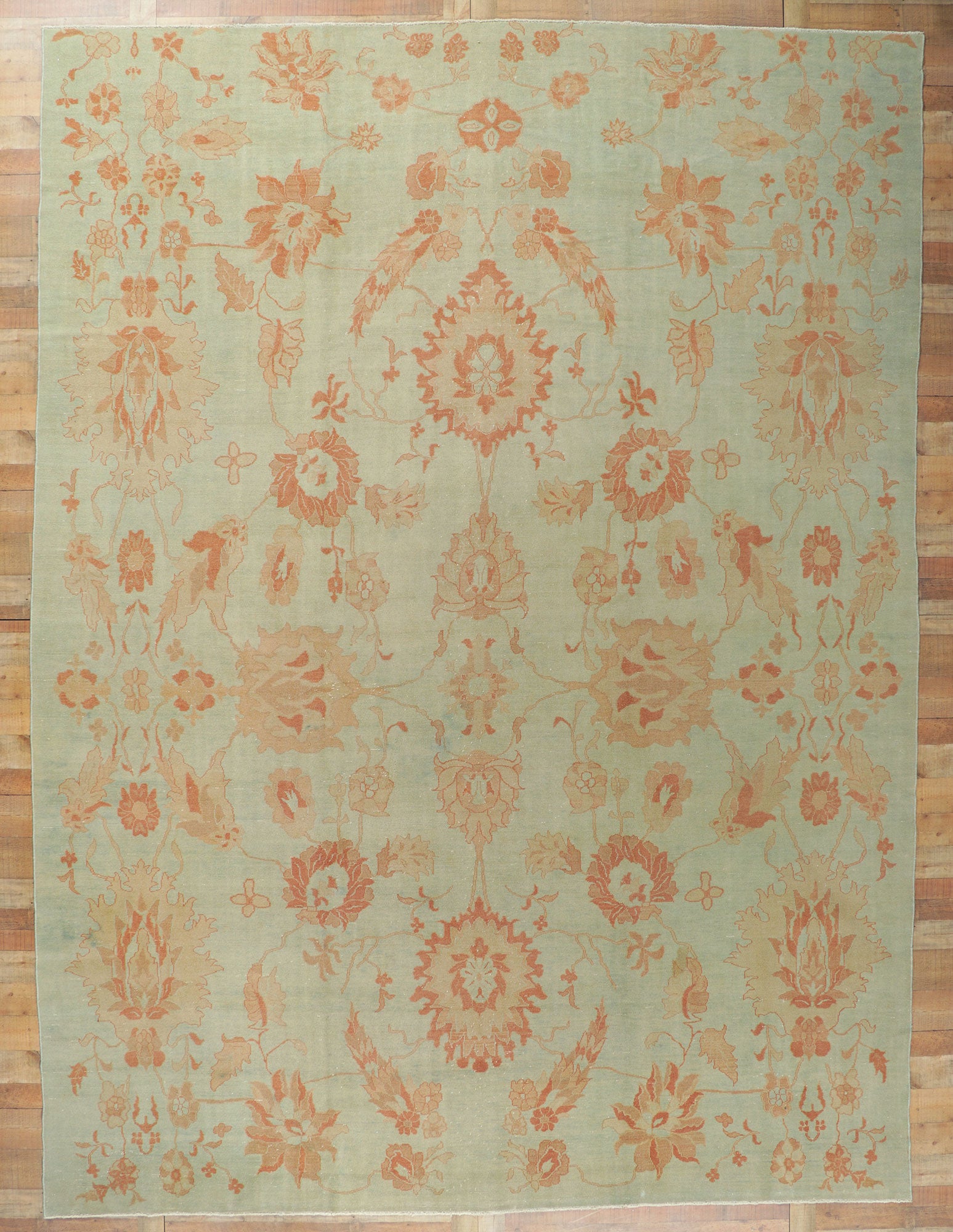 11 x 15 Vintage-Inspired Turkish Oushak Rug 51530