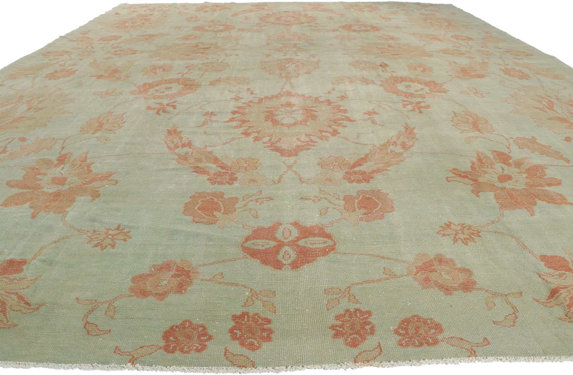 11 x 15 Vintage-Inspired Turkish Oushak Rug 51530