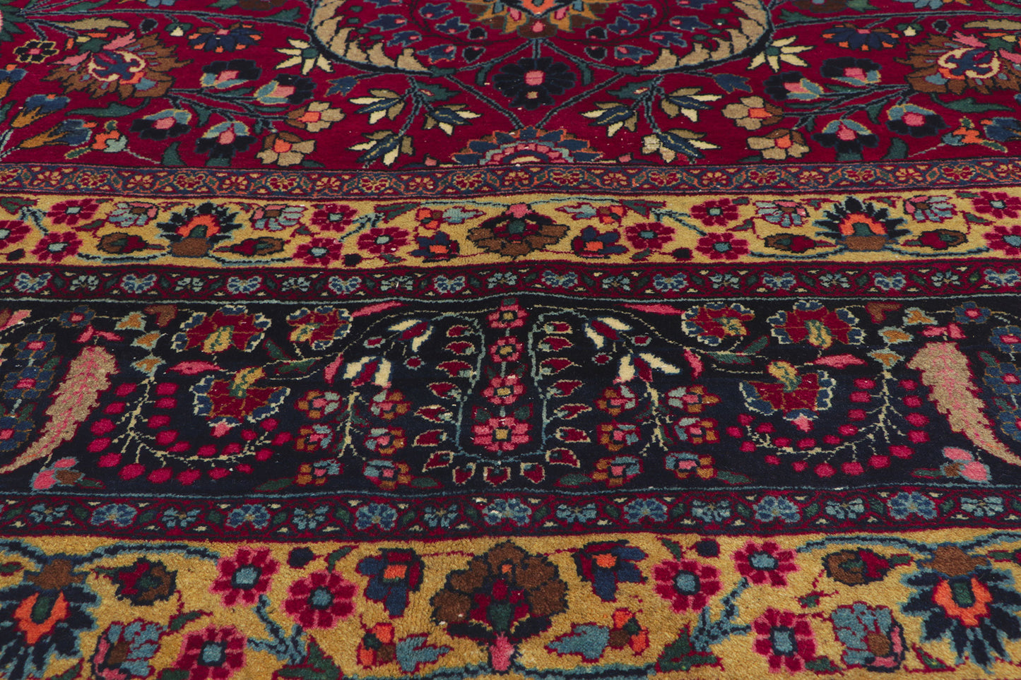 11 x 16 Antique Persian Mashhad Rug 61174