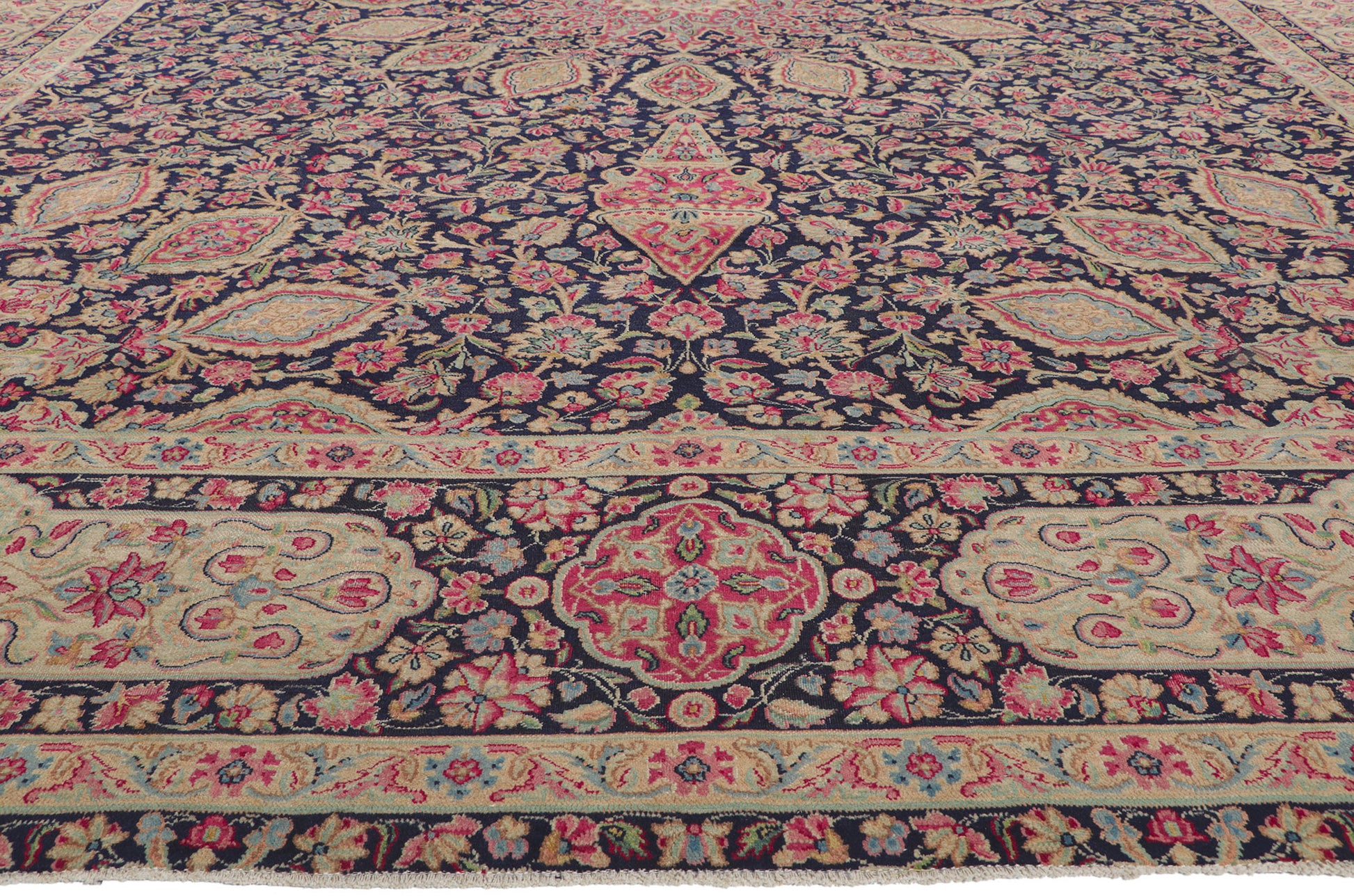 11 x 17 Antique Persian Kerman Rug 61187