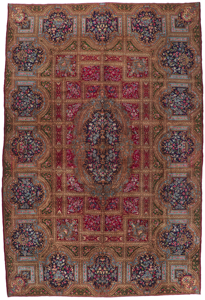 11 x 17 Vintage Persian Lavar Kerman Rug 78342