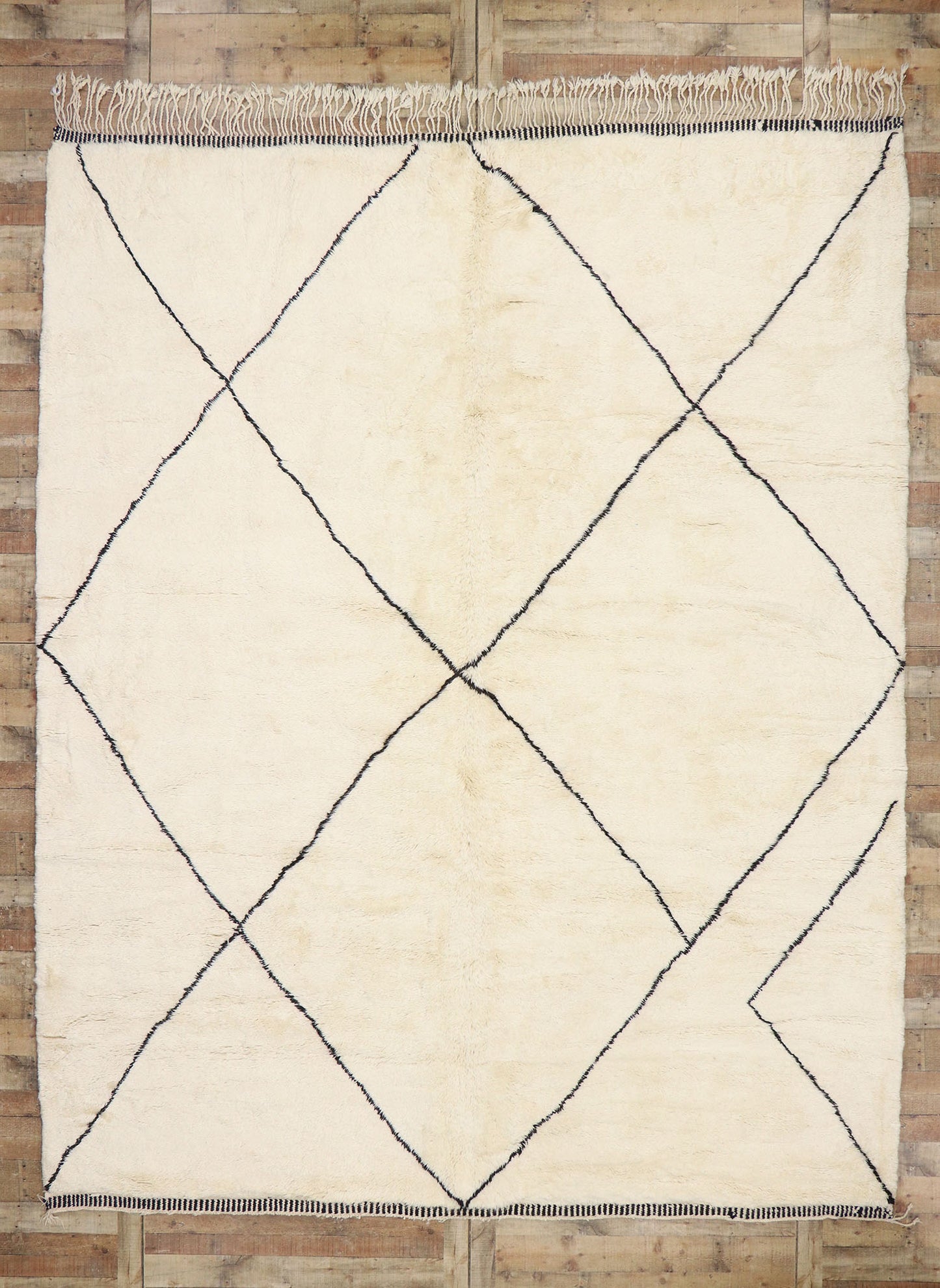 11 x 13 Organic Modern Beni Mrirt Moroccan Rug 21109