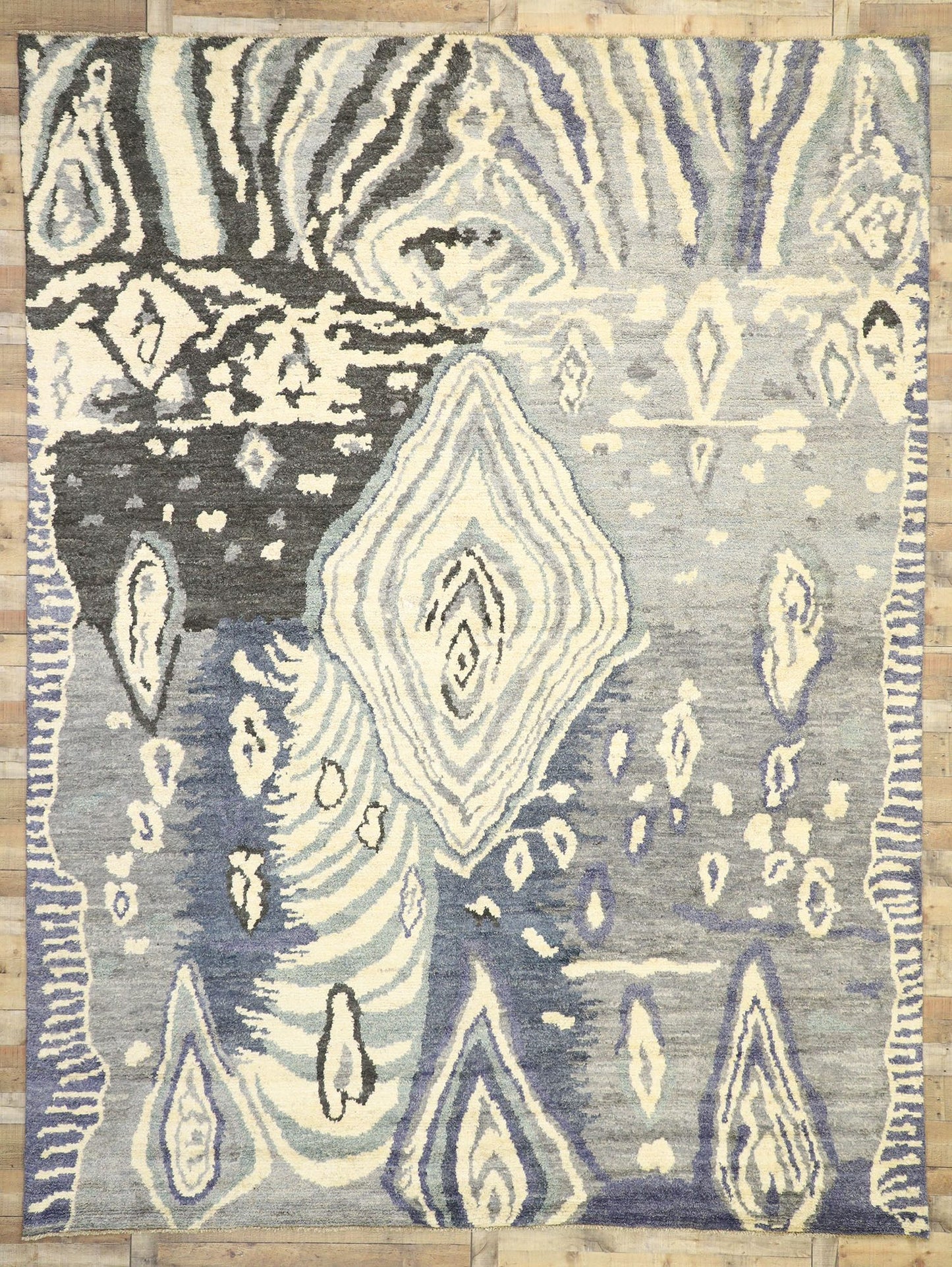 11 x 14 Large Abstract Moroccan Rug 80475