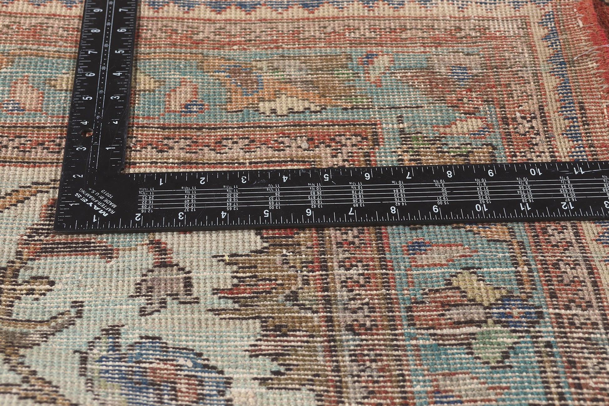 11 x 14 Vintage Persian Tabriz Rug 78590