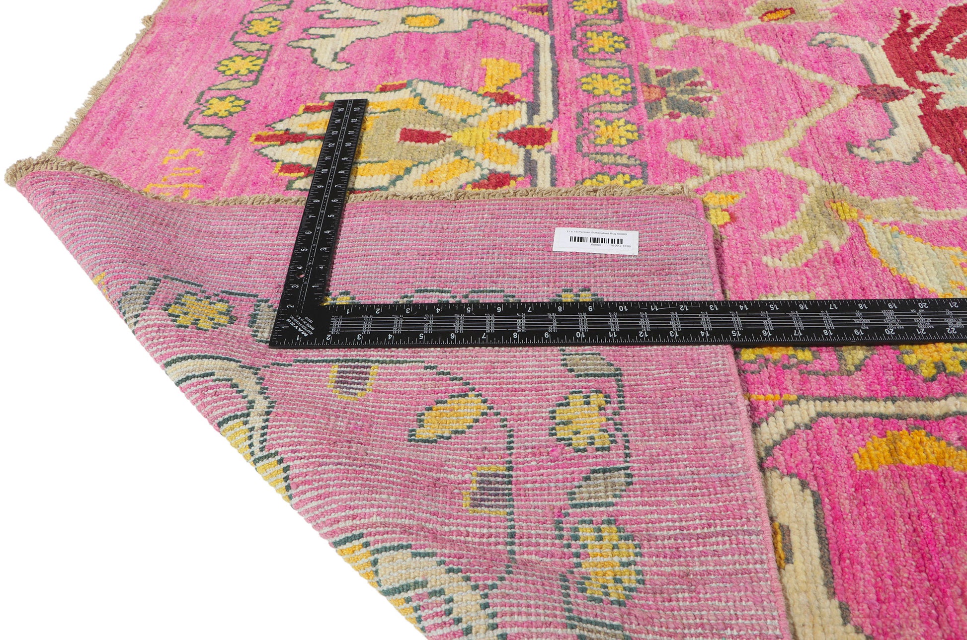 11 x 15 Turkish Pink Colorful Oushak Rug 60660