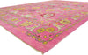 11 x 15 Turkish Pink Colorful Oushak Rug 60660