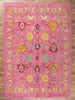 11 x 15 Turkish Pink Colorful Oushak Rug 60660