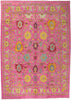 11 x 15 Turkish Pink Colorful Oushak Rug 60660