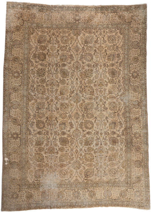 11 x 16 Vintage Persian Tabriz Rug 78583