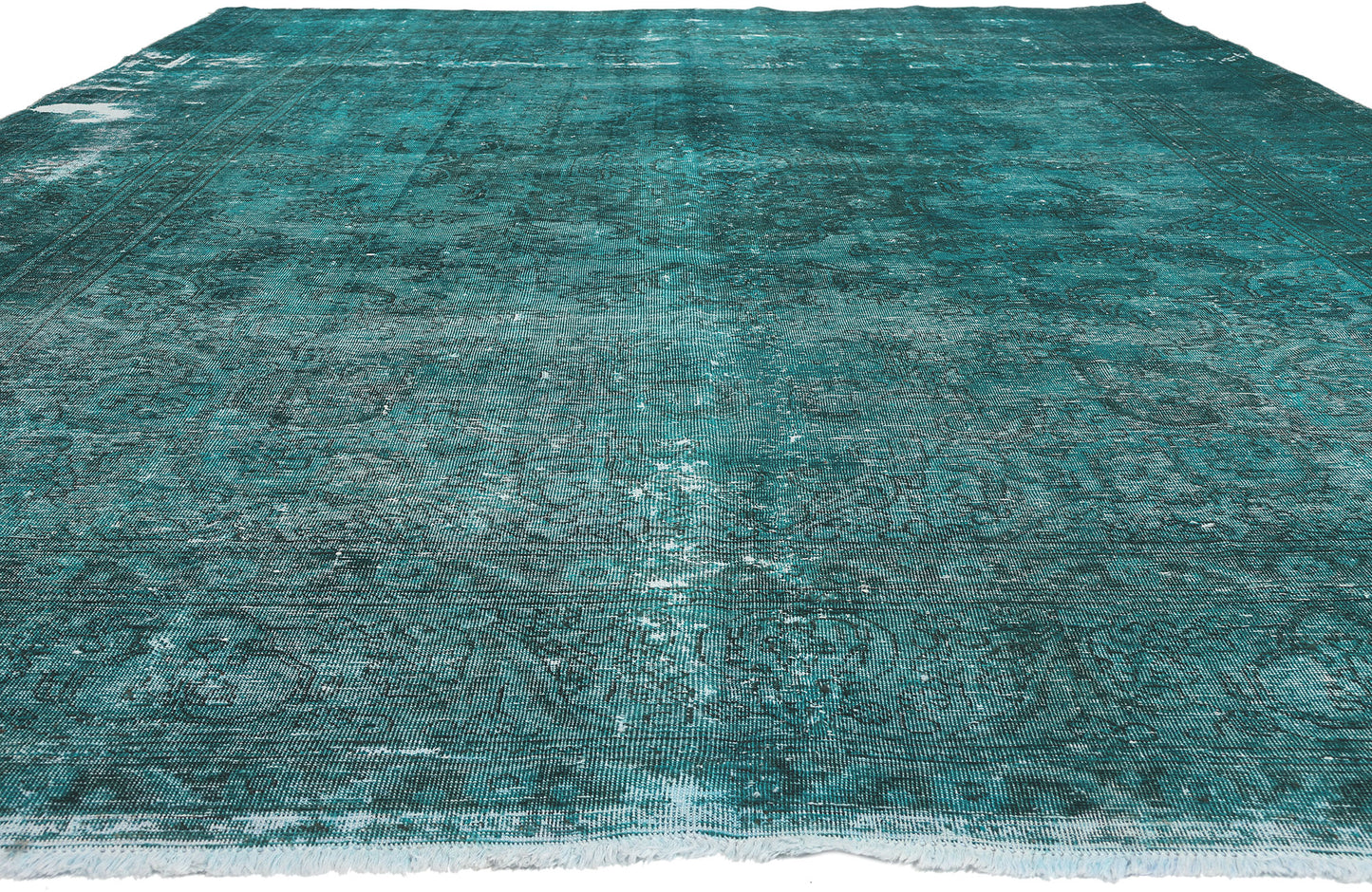 11 x 17 Vintage Persian Overdyed Rug 78584