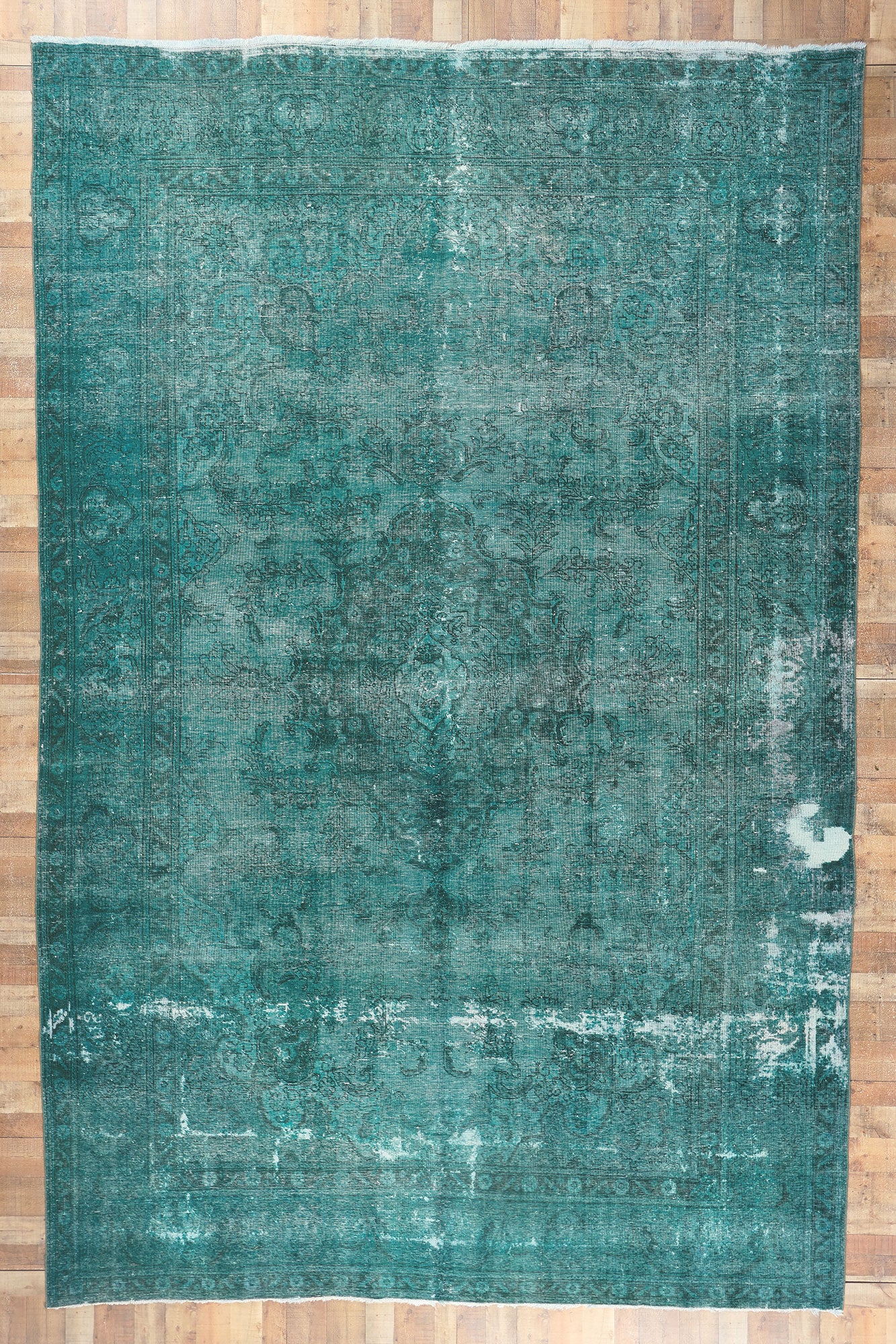 11 x 17 Vintage Persian Overdyed Rug 78584