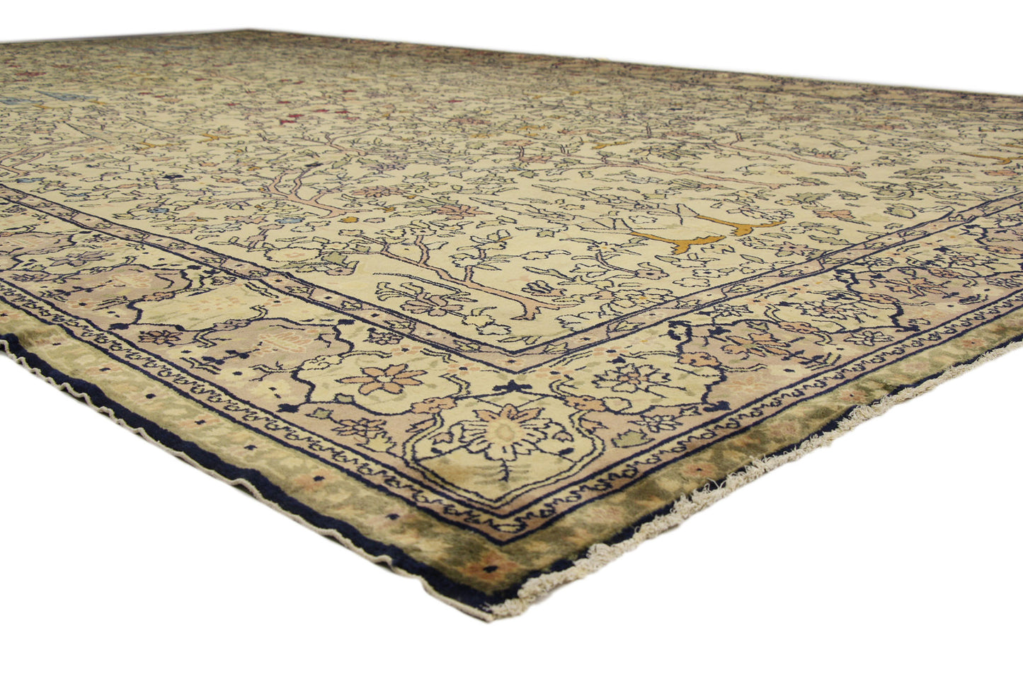 11 x 19 Antique Indian Agra Rug 72912
