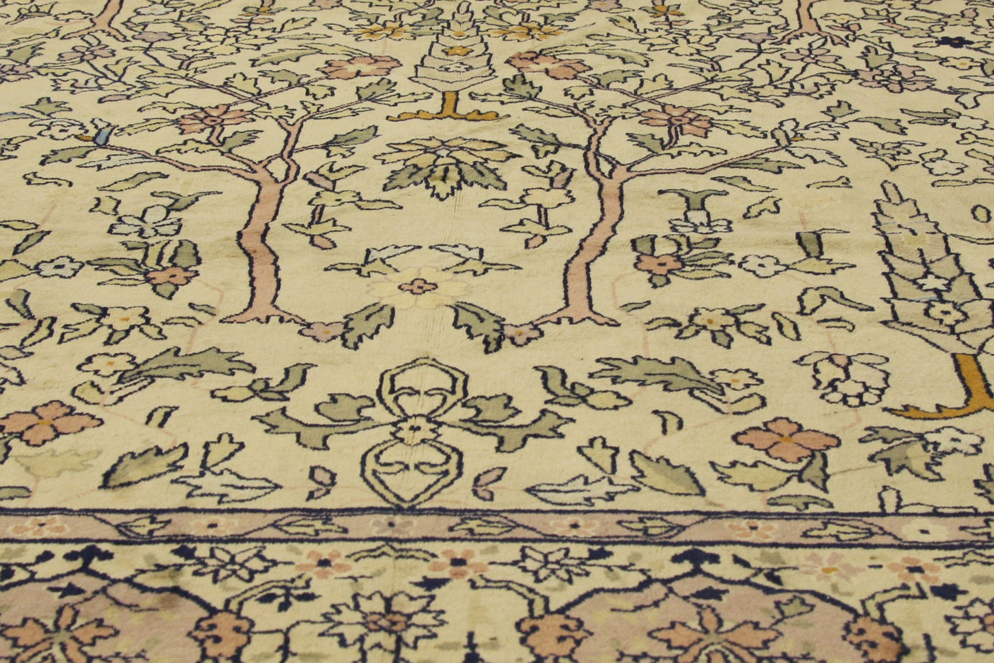 11 x 19 Antique Indian Agra Rug 72912