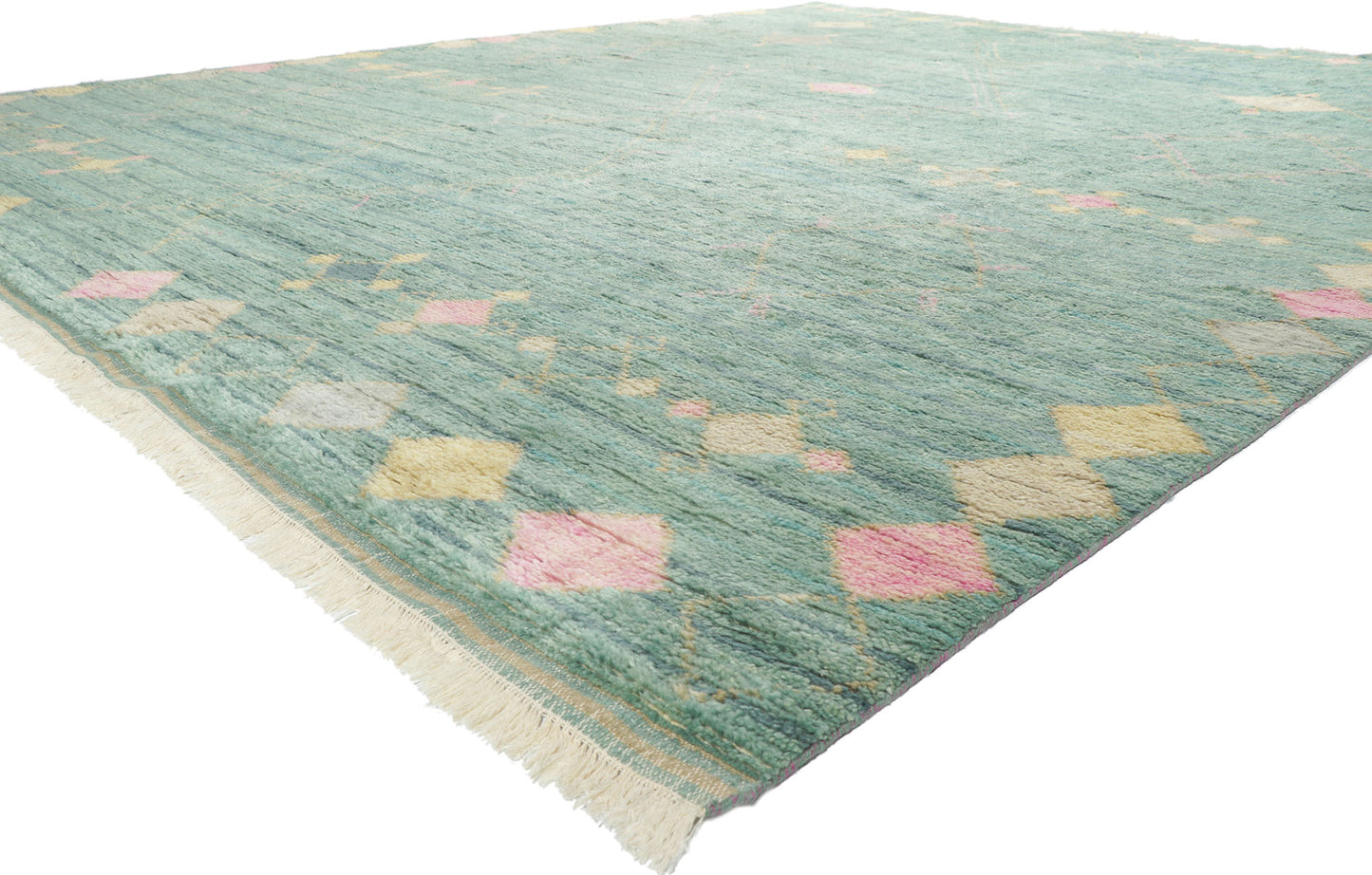 12 x 15 Teal Moroccan Area Rug 30776