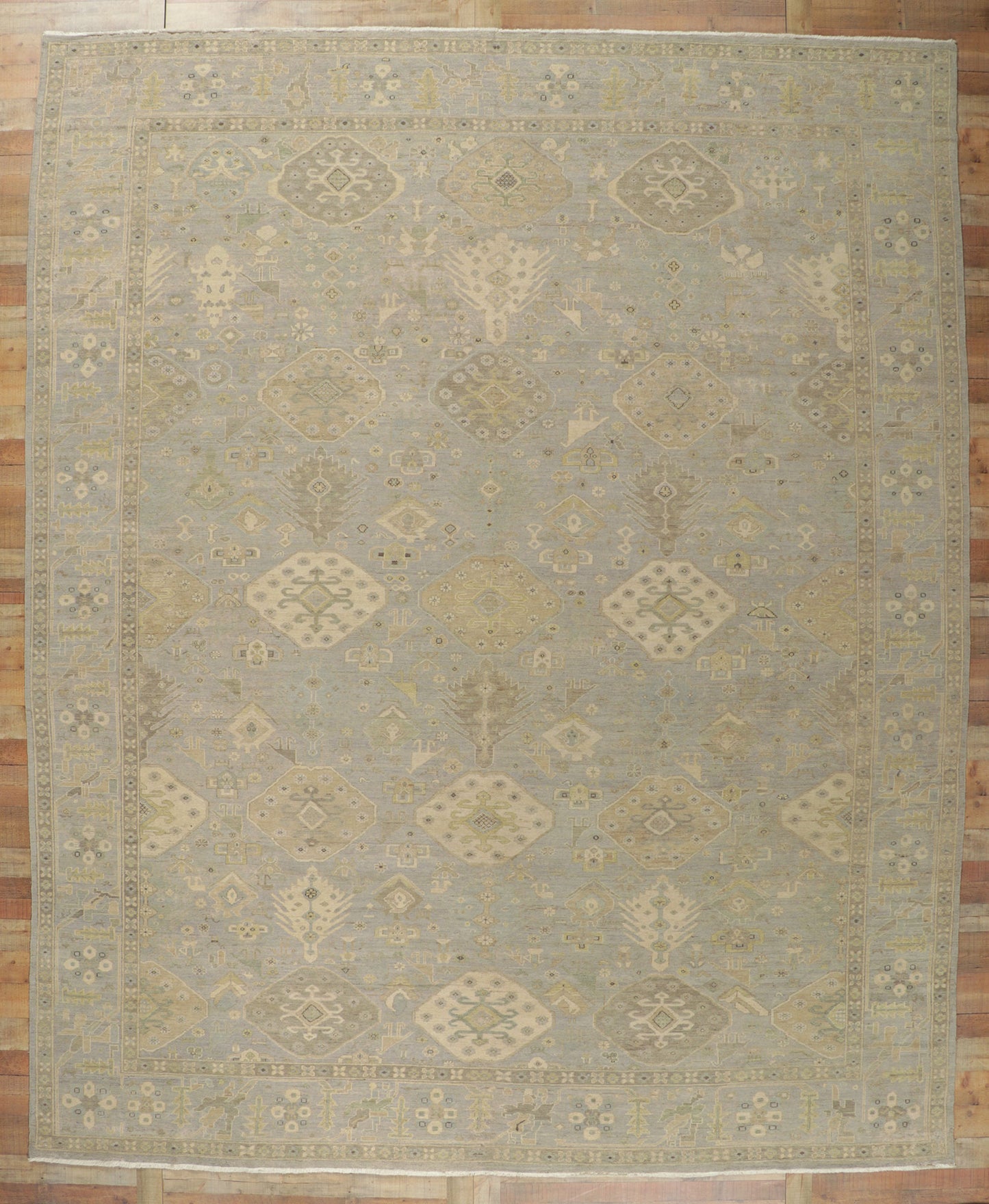 12 x 15 Vintage-Inspired Oushak Rug 30832