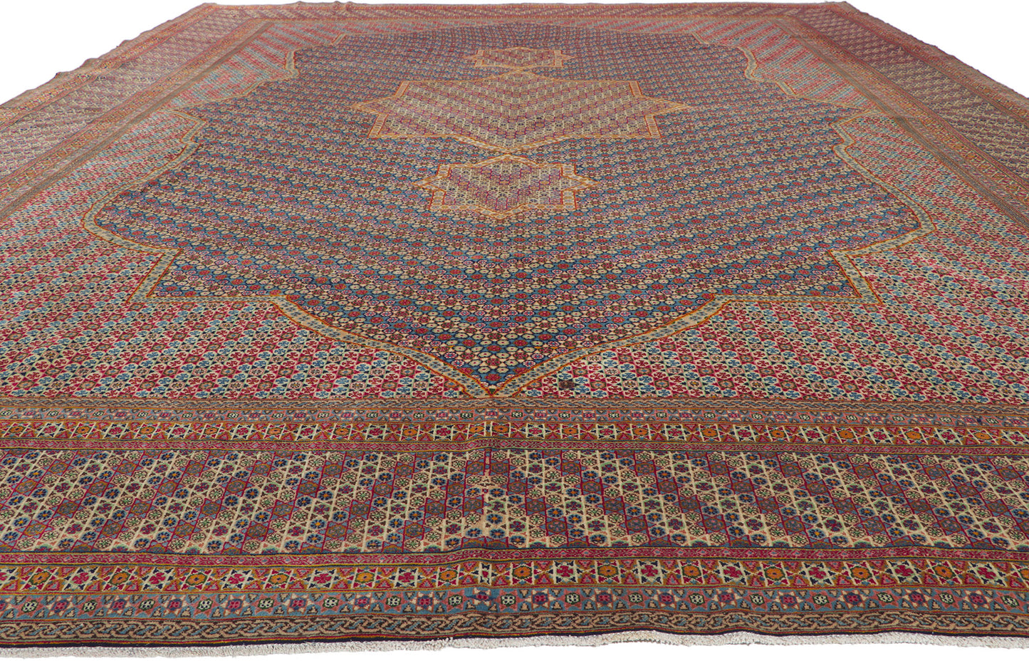 12 x 16 Vintage Persian Kerman Rug 61211