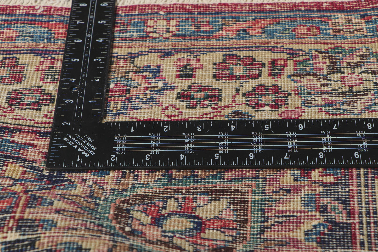 12 x 17 Antique Persian Mashhad Rug 61201