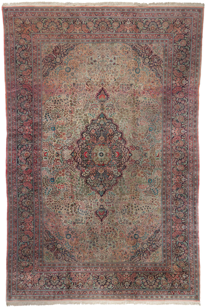 12 x 18 Vintage Chinese Tabriz Silk Rug 78337