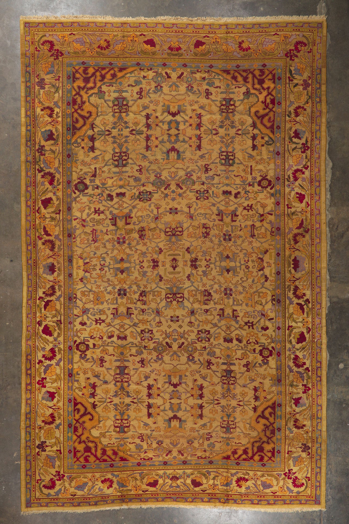 12 x 19 Antique Indian Agra Rug 70247