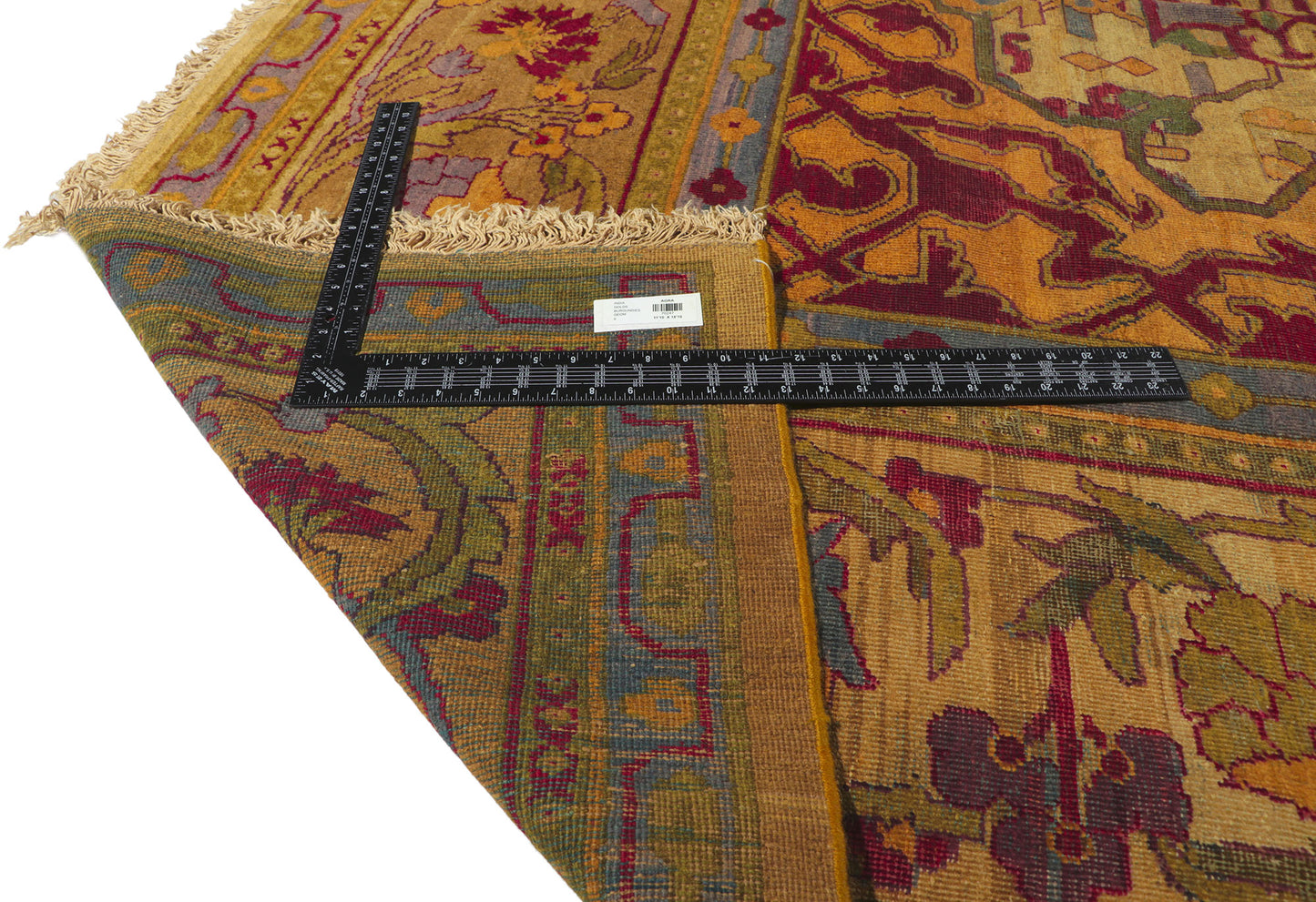 12 x 19 Antique Indian Agra Rug 70247