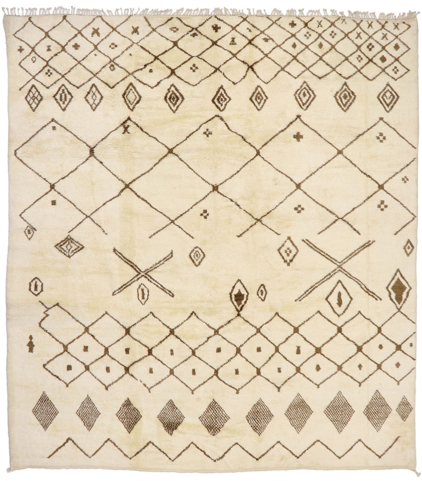 12 x 13 Large Neutral Moroccan Rug 21141