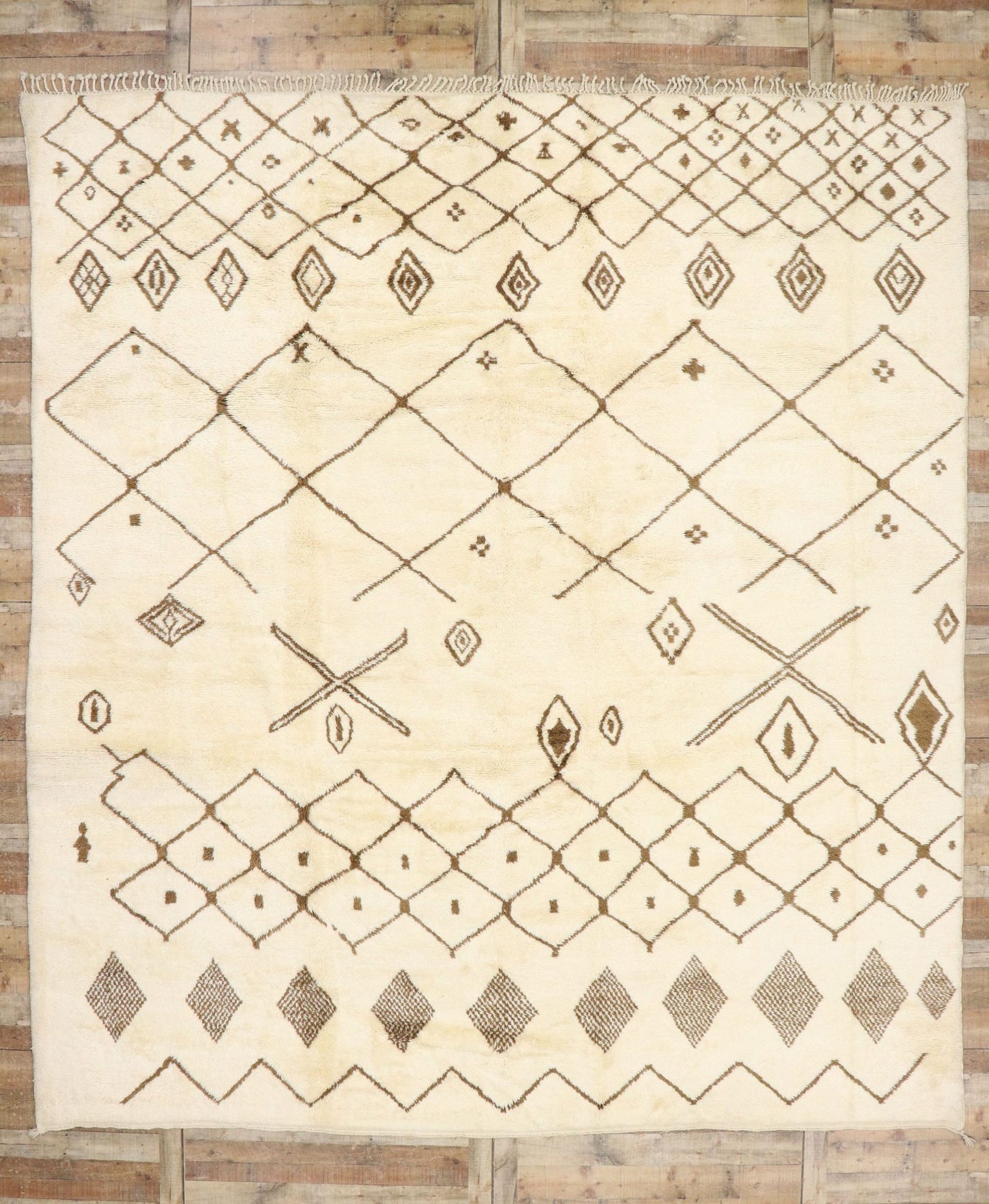 12 x 13 Large Neutral Moroccan Rug 21141
