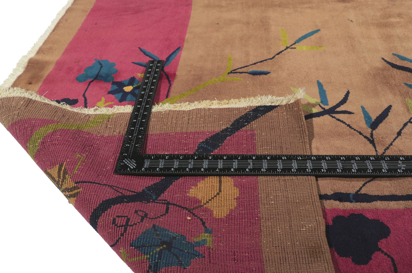 12 x 14 Antique Chinese Art Deco Rug 78243