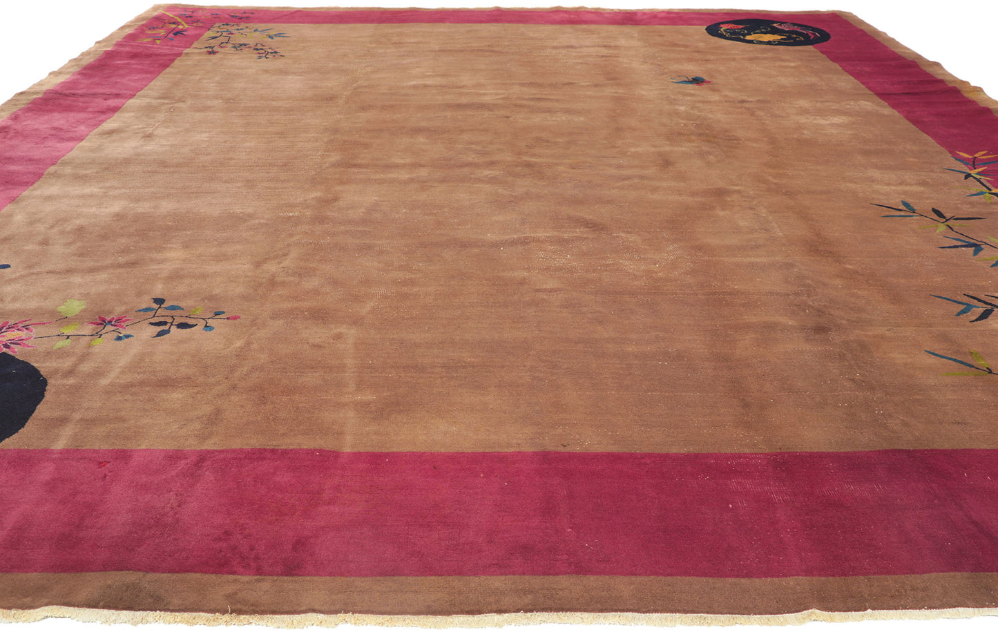 12 x 14 Antique Chinese Art Deco Rug 78243