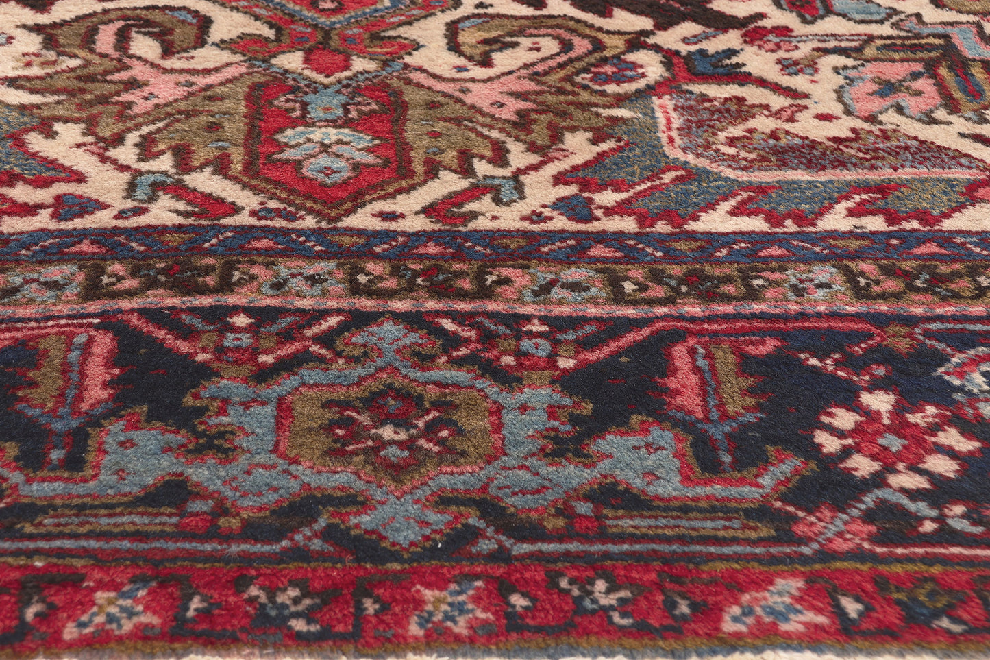 12 x 15 Antique Persian Heriz Rug 78540