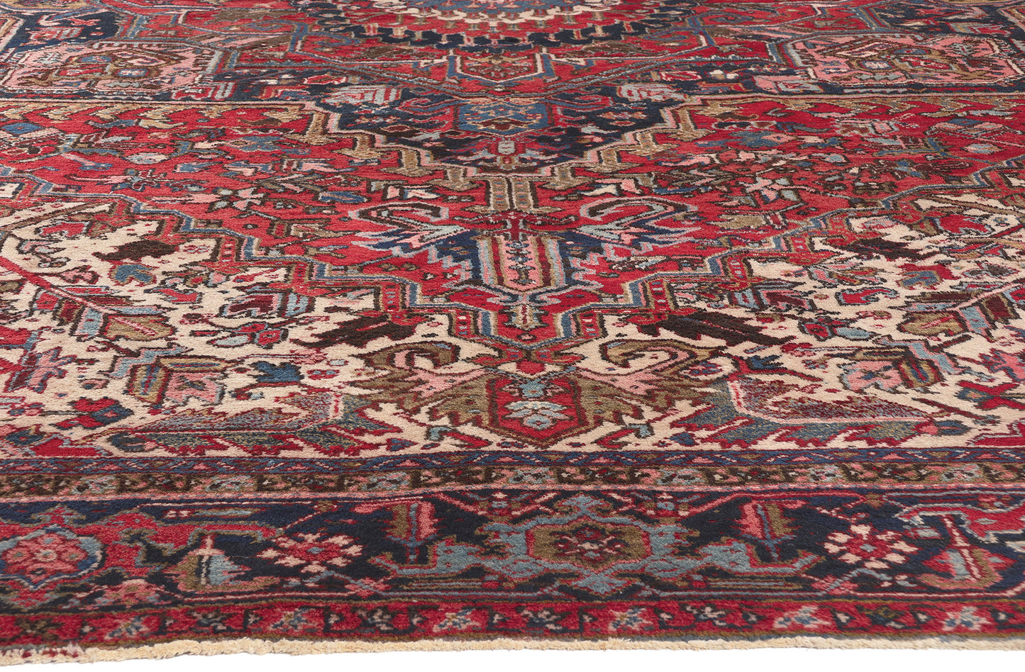 12 x 15 Antique Persian Heriz Rug 78540