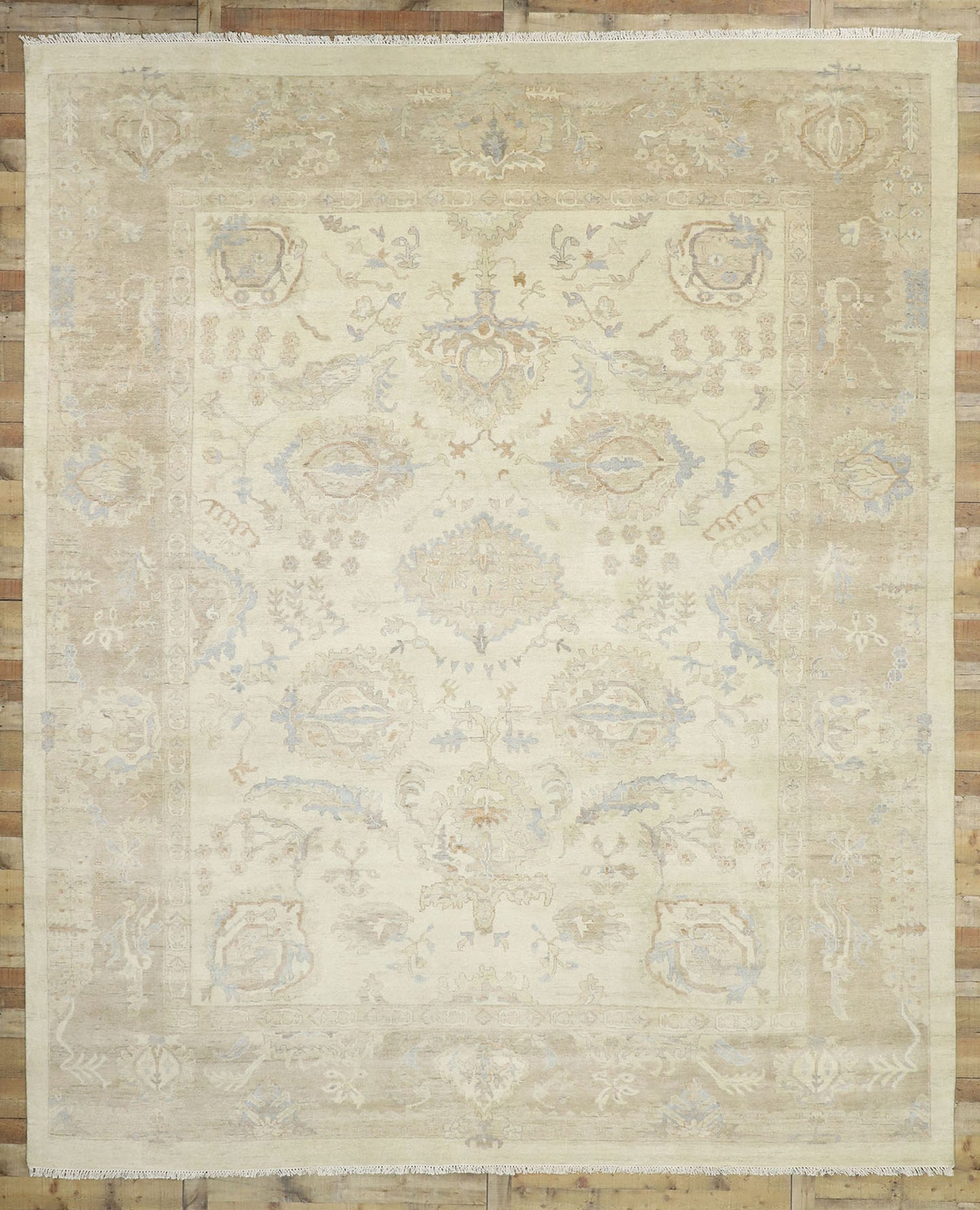 12 x 15 Vintage-Inspired Oushak Rug 30425