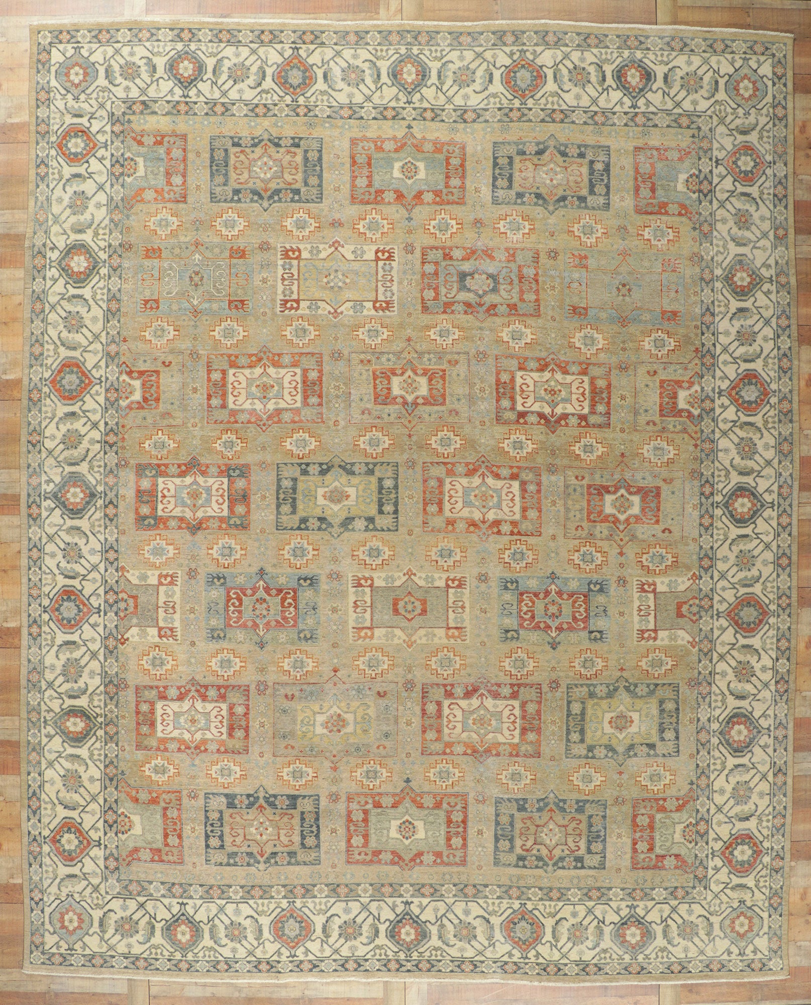 12 x 15 Vintage-Inspired Oushak Rug 30631