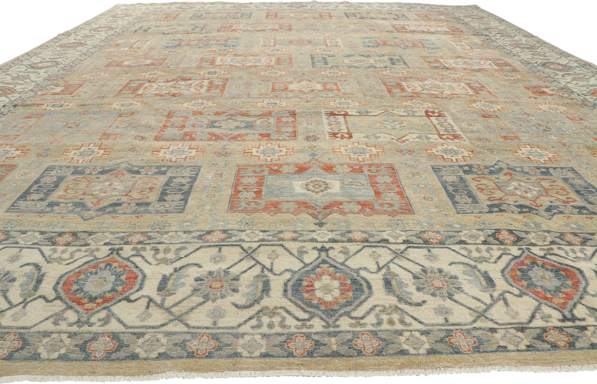 12 x 15 Vintage-Inspired Oushak Rug 30631