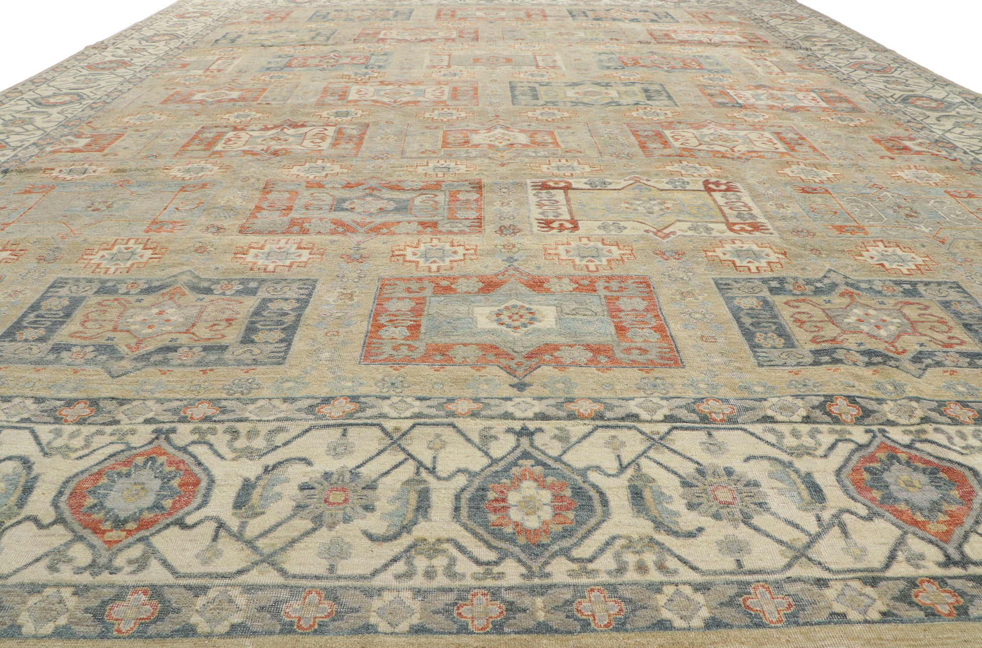 12 x 15 Vintage-Inspired Oushak Rug 30631