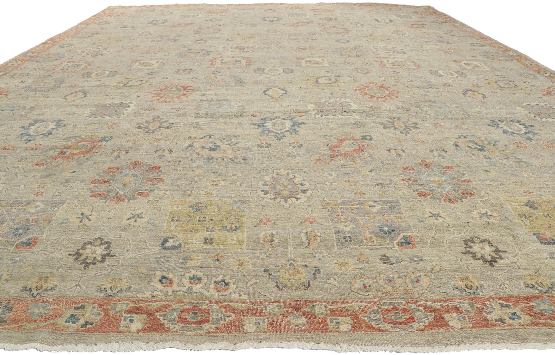 12 x 15 Vintage-Inspired Oushak Rug 30629