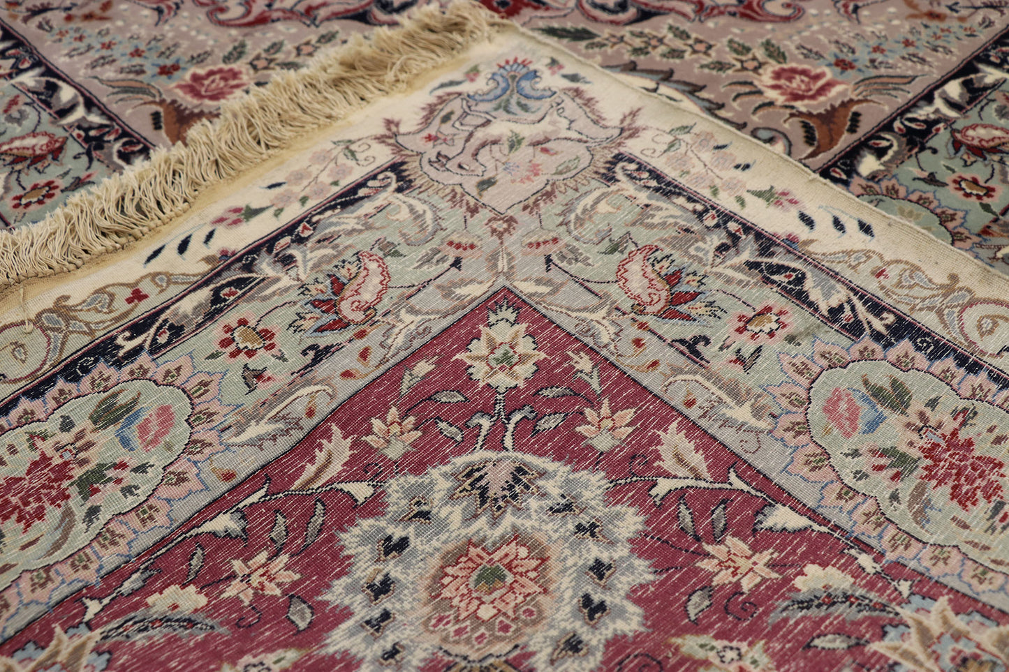 12 x 18 Antique Persian Tabriz Rug 77360