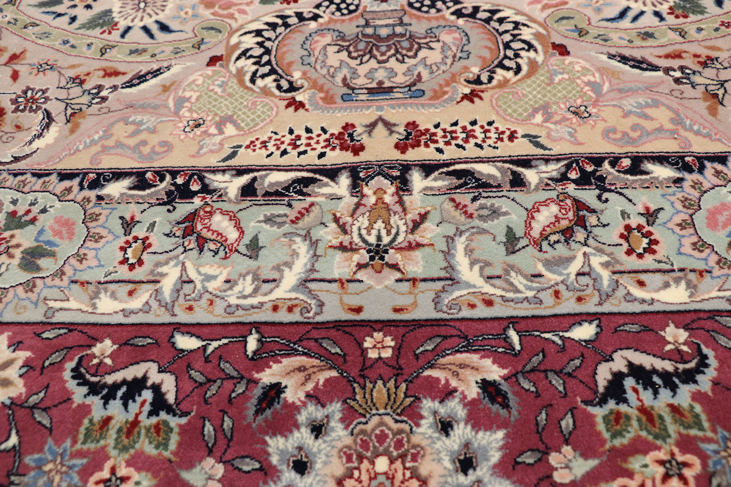 12 x 18 Antique Persian Tabriz Rug 77360