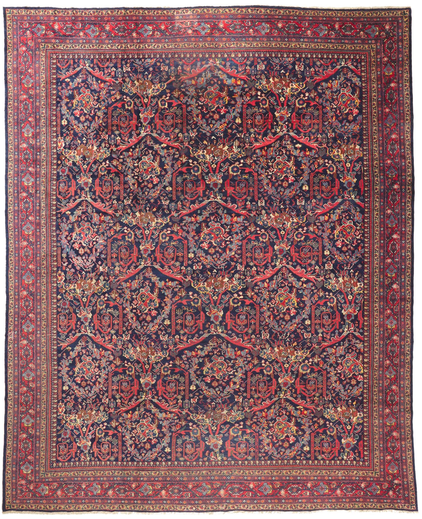 14 x 18 Antique Persian Mahal Rug 78520