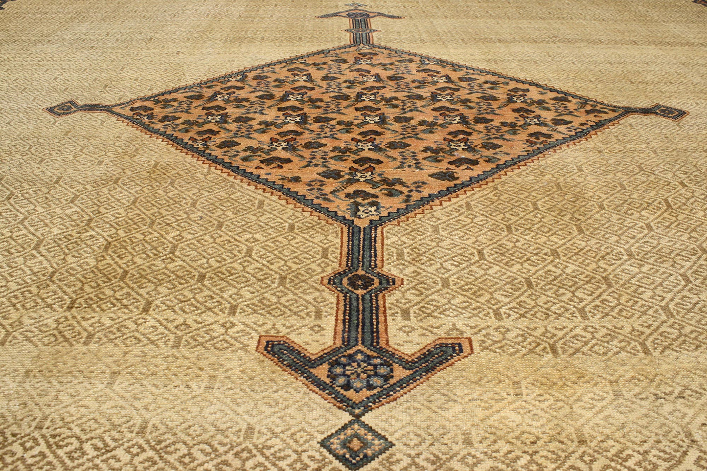 14 x 24 Antique Persian Malayer Rug 74396