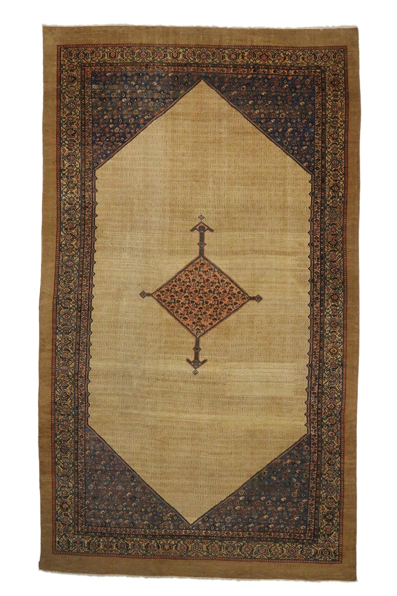 14 x 24 Antique Persian Malayer Rug 74396